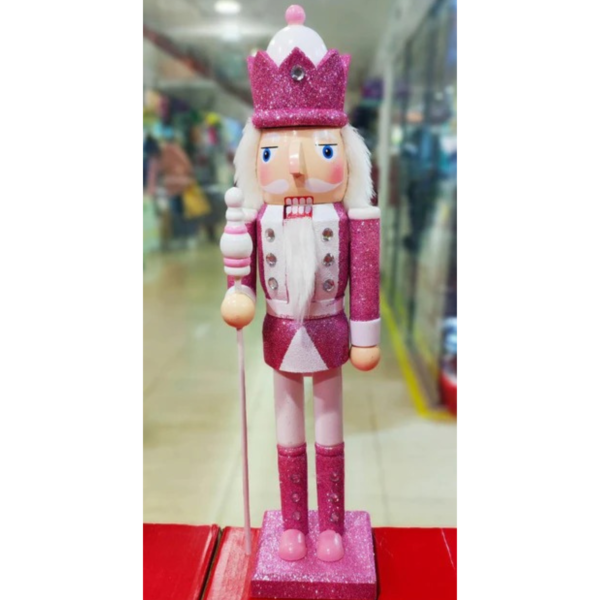 Cascanueces Rey Rosado 38cm - Imagen 3