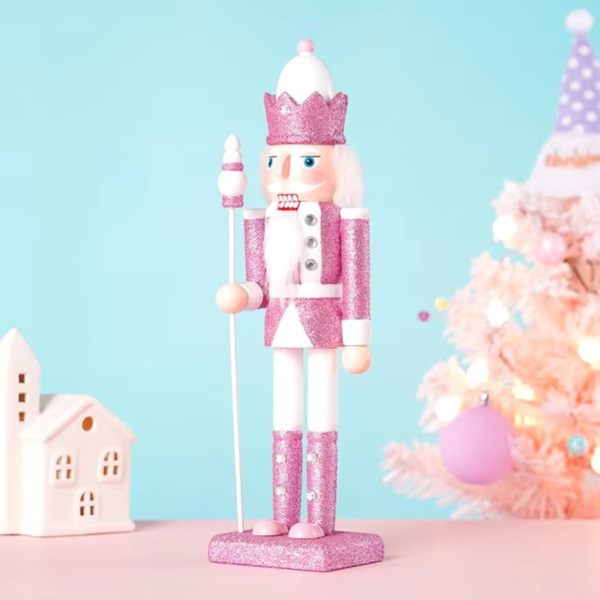Cascanueces Rey Rosado 38cm